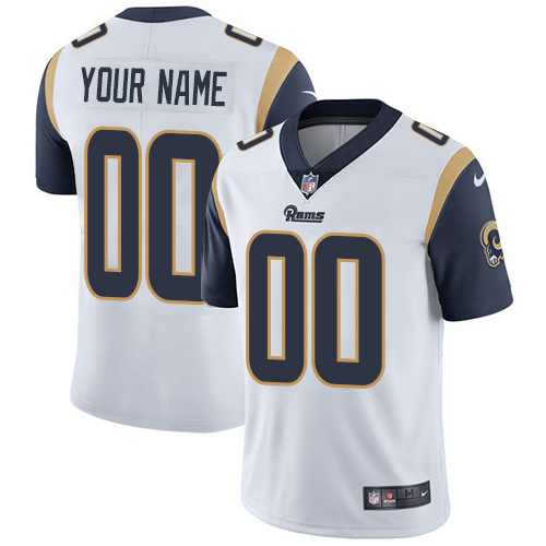 Nike Los Angeles Rams Customized White Stitched Vapor Untouchable Limited Men's NFL Jersey