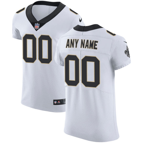 Nike New Orleans Saints Customized White Stitched Vapor Untouchable Elite Men's NFL Jersey