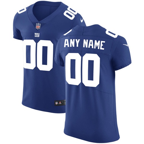 Nike New York Giants Customized Royal Blue Team Color Stitched Vapor Untouchable Elite Men's NFL Jersey