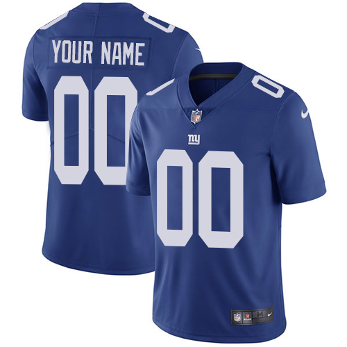 Nike New York Giants Customized Royal Blue Team Color Stitched Vapor Untouchable Limited Men's NFL Jersey
