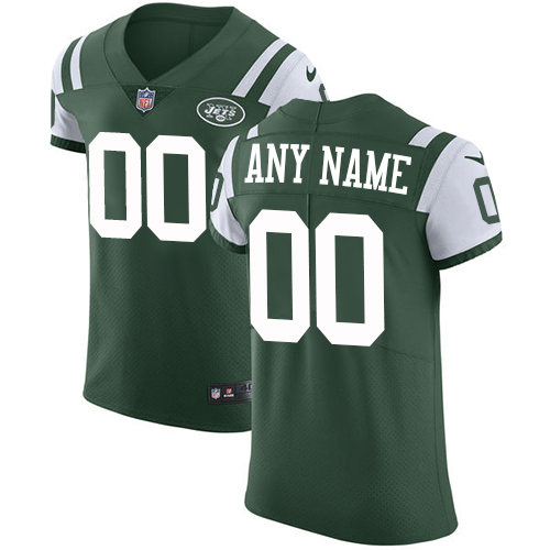 Nike New York Jets Customized Green Team Color Stitched Vapor Untouchable Elite Men's NFL Jersey