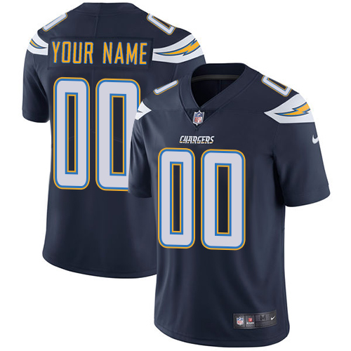 Nike San Diego Chargers Customized Navy Blue Team Color Stitched Vapor Untouchable Limited Men's NFL Jersey