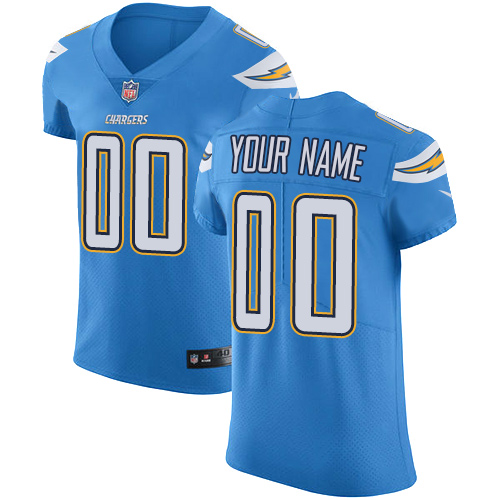 Nike San Diego Chargers Customized Electric Blue Alternate Stitched Vapor Untouchable Elite Men's NFL Jersey
