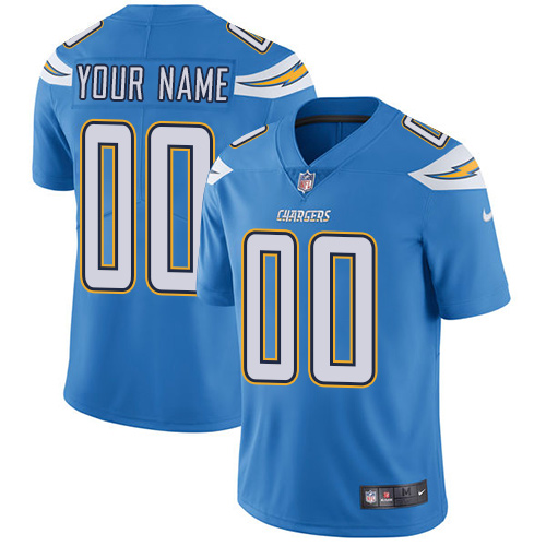 Nike San Diego Chargers Customized Electric Blue Alternate Stitched Vapor Untouchable Limited Men's NFL Jersey