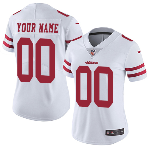 Nike San Francisco 49ers Customized White Stitched Vapor Untouchable Limited Women's NFL Jersey