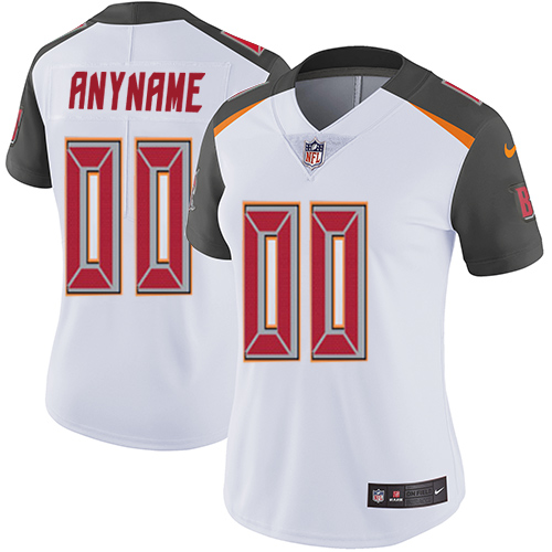 Nike Tampa Bay Buccaneers Customized White Stitched Vapor Untouchable Limited Women's NFL Jersey