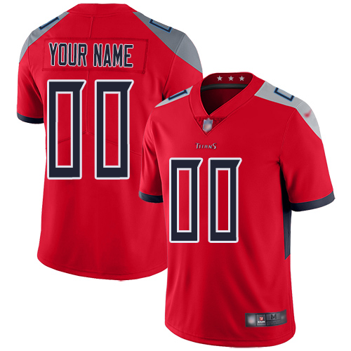 Nike Tennessee Titans Customized Red Men's Stitched NFL Limited Inverted Legend Jersey