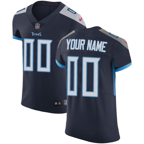 Nike Tennessee Titans Customized Navy Blue Alternate Stitched Vapor Untouchable Elite Men's NFL Jersey