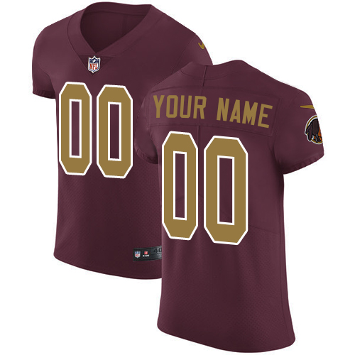 Nike Washington Redskins Customized Burgundy Red Alternate Stitched Vapor Untouchable Elite Men's NFL Jersey