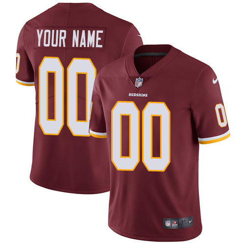 Nike Washington Redskins Customized Burgundy Red Team Color Stitched Vapor Untouchable Limited Youth NFL Jersey