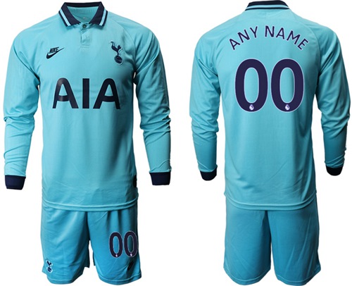 Tottenham Hotspur Personalized Third Long Sleeves Soccer Club Jersey