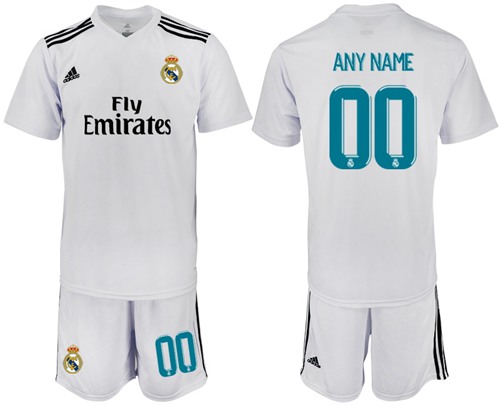 Real Madrid Personalized Home Soccer Club Jersey