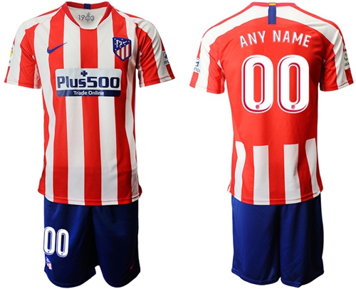 Atletico Madrid Personalized Home Soccer Club Jersey