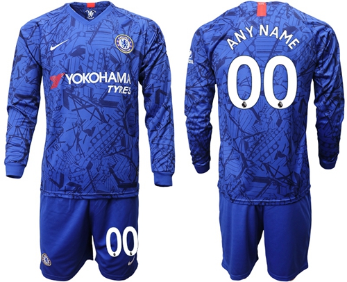 Chelsea Personalized Home Long Sleeves Soccer Club Jersey
