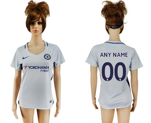 Women's Chelsea Personalized Away Soccer Club Jersey