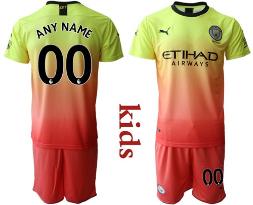 Manchester City Personalized Away Kid Soccer Club Jersey