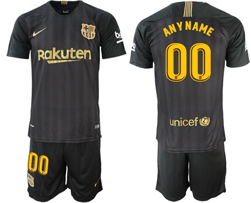 Barcelona Personalized Black Soccer Club Jersey