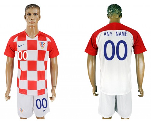 Croatia Personalized Home Soccer Country Jersey
