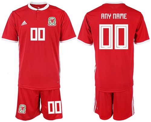 Wales Personalized Home Soccer Country Jersey