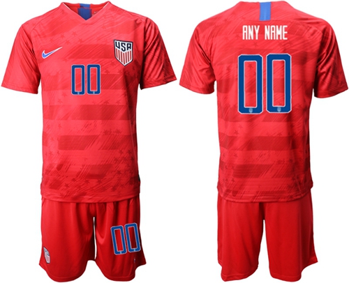USA Personalized Away Soccer Country Jersey