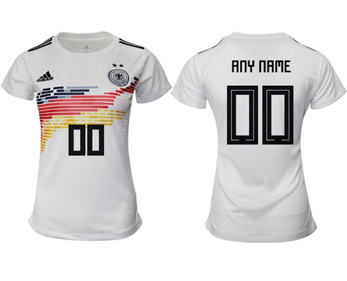 Women's Germany Personalized Home Soccer Country Jersey