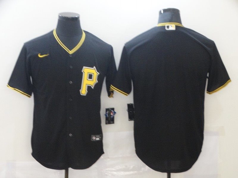 MLB Pittsburgh Pirates Black Blank Nike Flexbase Men Jersey