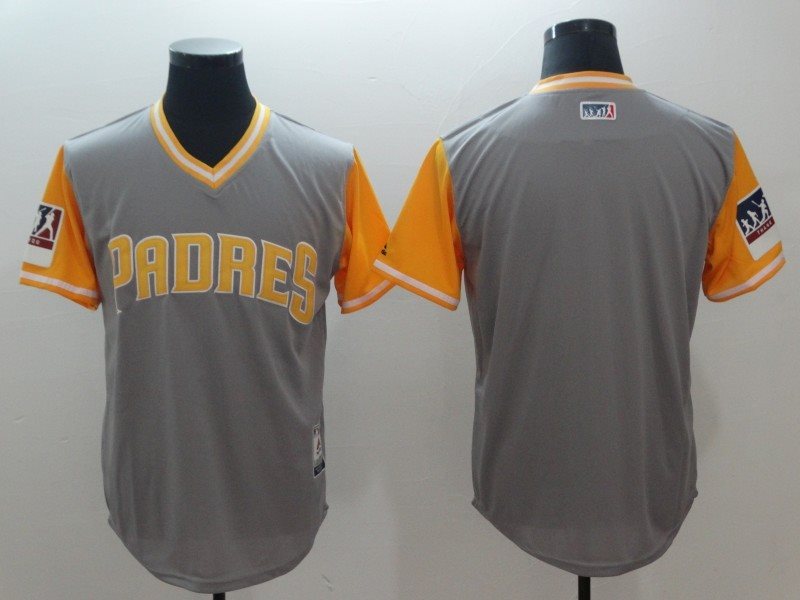 MLB Padres Gray 2018 Players' Weekend Men Jersey