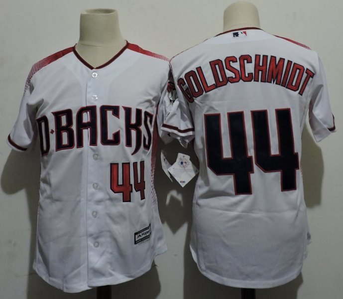 MLB Diamondbacks 44 Paul Goldschmidt White Brick New Cool Base Men Jersey