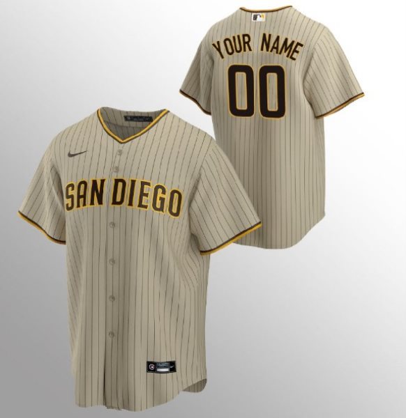 MLB Padres Customized Grey 2020 Nike Cool Base Men Jersey