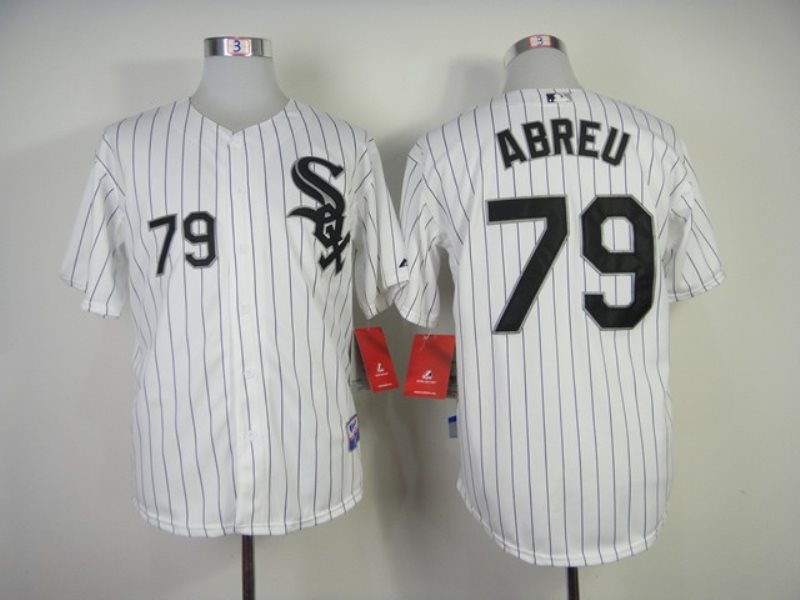 MLB White Sox 79 Jose Abreu White Men Jersey