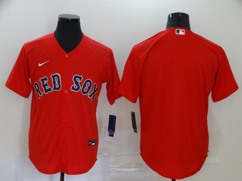 MLB Red Sox Blank Red 2020 Nike Cool Base Men Jersey