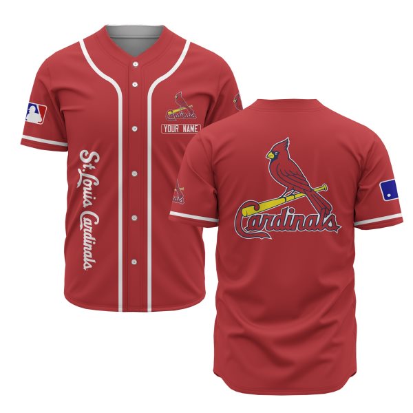 MLB St.Louis Cardinals Red Baseball Customized Men Jersey