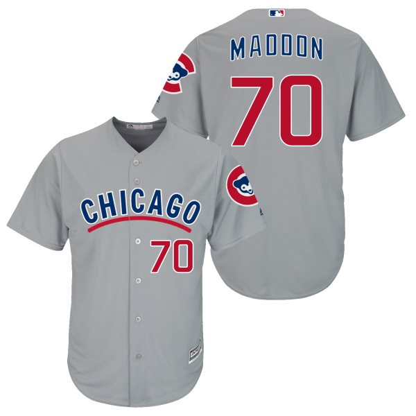 MLB Cubs 70 Joe Maddon Grey New Cool Base Men Jersey