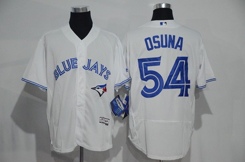 MLB Blue Jays 54 Roberto Osuna White Flexbase Men Jersey