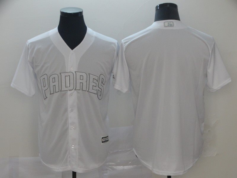 MLB Padres Blank White 2019 Players' Weekend Player Men Jersey
