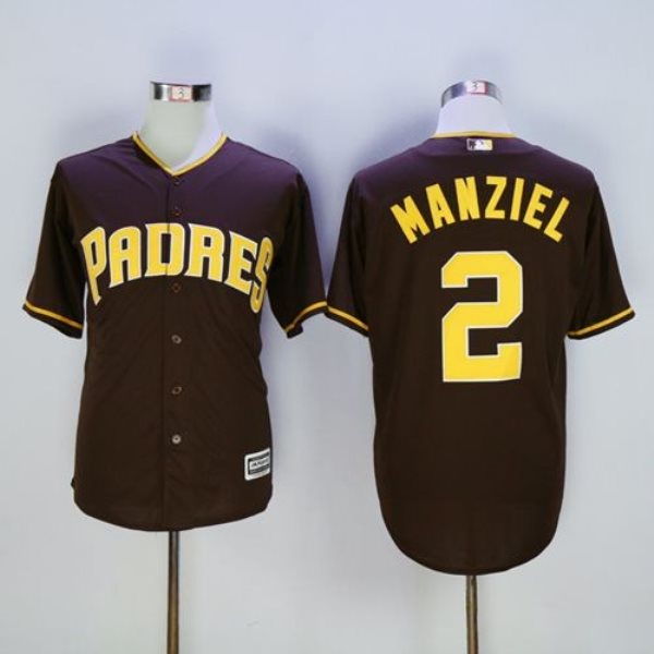 MLB Padres 2 Johnny Manziel Brown New Cool Base Men Jersey