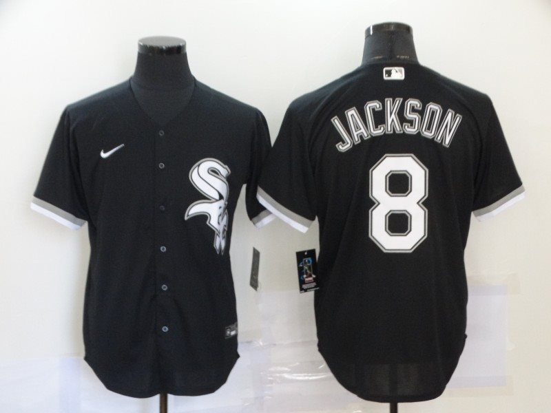 MLB White Sox 8 Bo Jackson Black 2020 Nike Flexbase Men Jersey