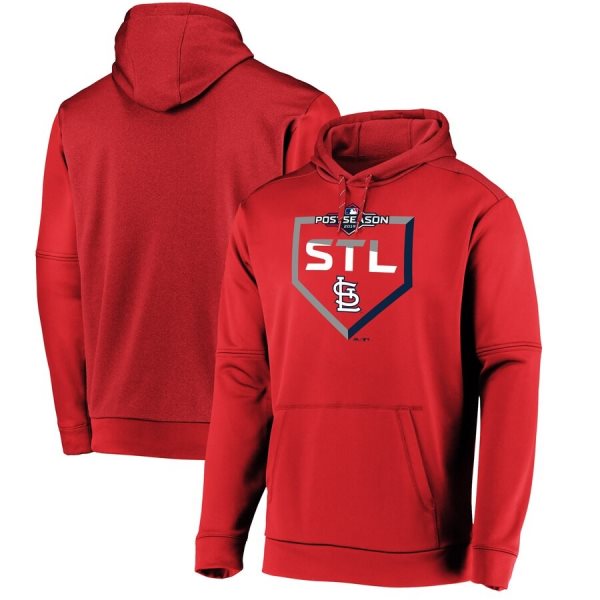 MLB Cardinals Majestic 2019 Postseason Dugout Authentic Pullover Hoodie