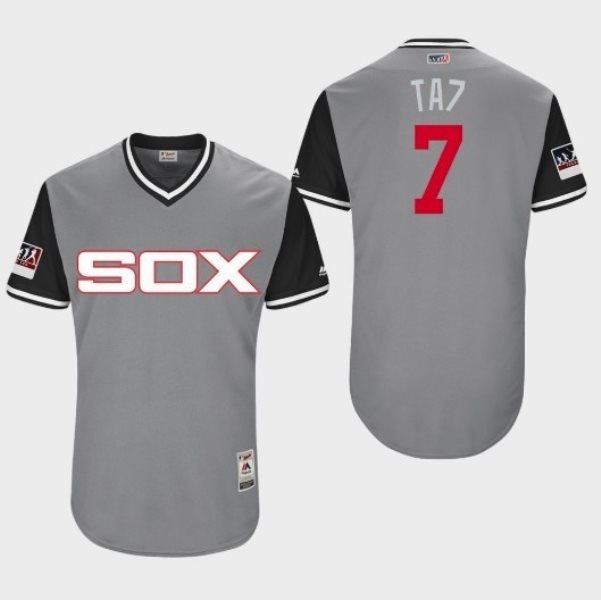 MLB Chicago White Sox 7 Tim Anderson "Ta7 " Gray Players Weekend Men Jersey