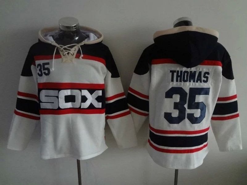 MLB White Sox 35 Frank Thomas Hoodie Men Sweatshirt
