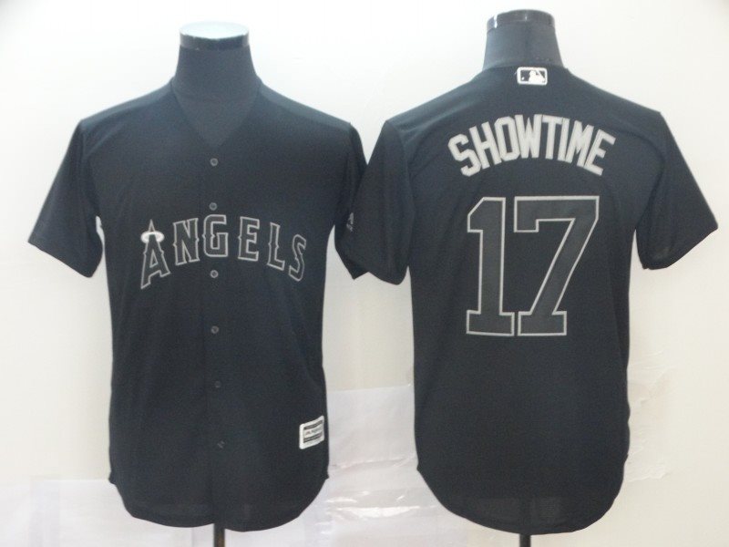 MLB Angels 17 Shohei Ohtani Showtime Black 2019 Players Weekend Player Men Jersey