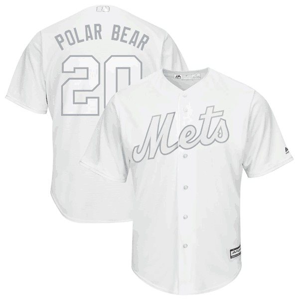 MLB Mets 20 Pete Alonso White Players Weekend Men Jersey