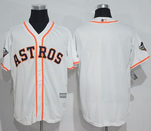 Astros Blank White New Cool Base 2019 World Series Bound Stitched MLB Jersey