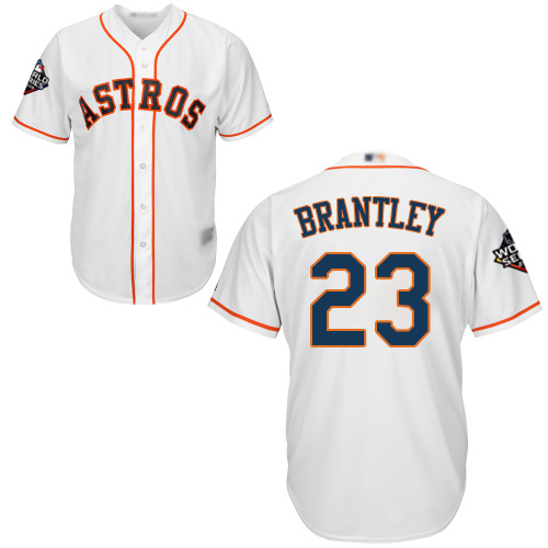 Astros #23 Michael Brantley White New Cool Base 2019 World Series Bound Stitched MLB Jersey