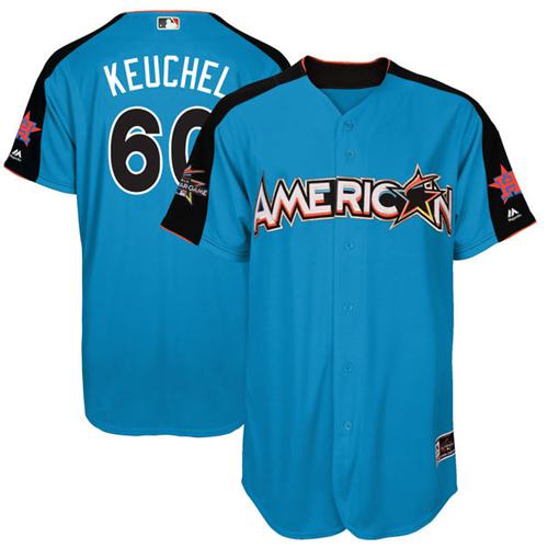 Astros #60 Dallas Keuchel Blue 2017 All-Star American League Stitched MLB Jersey