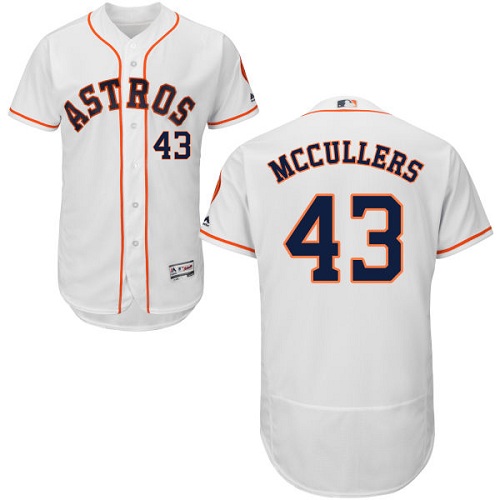 Astros #43 Lance McCullers White Flexbase Authentic Collection Stitched MLB Jersey
