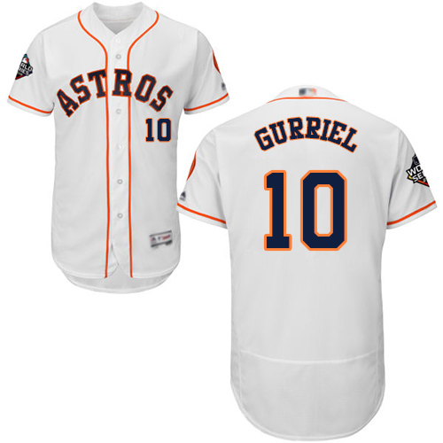 Astros #10 Yuli Gurriel White Flexbase Authentic Collection 2019 World Series Bound Stitched MLB Jersey