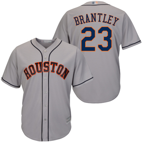 Astros #23 Michael Brantley Grey New Cool Base Stitched MLB Jersey