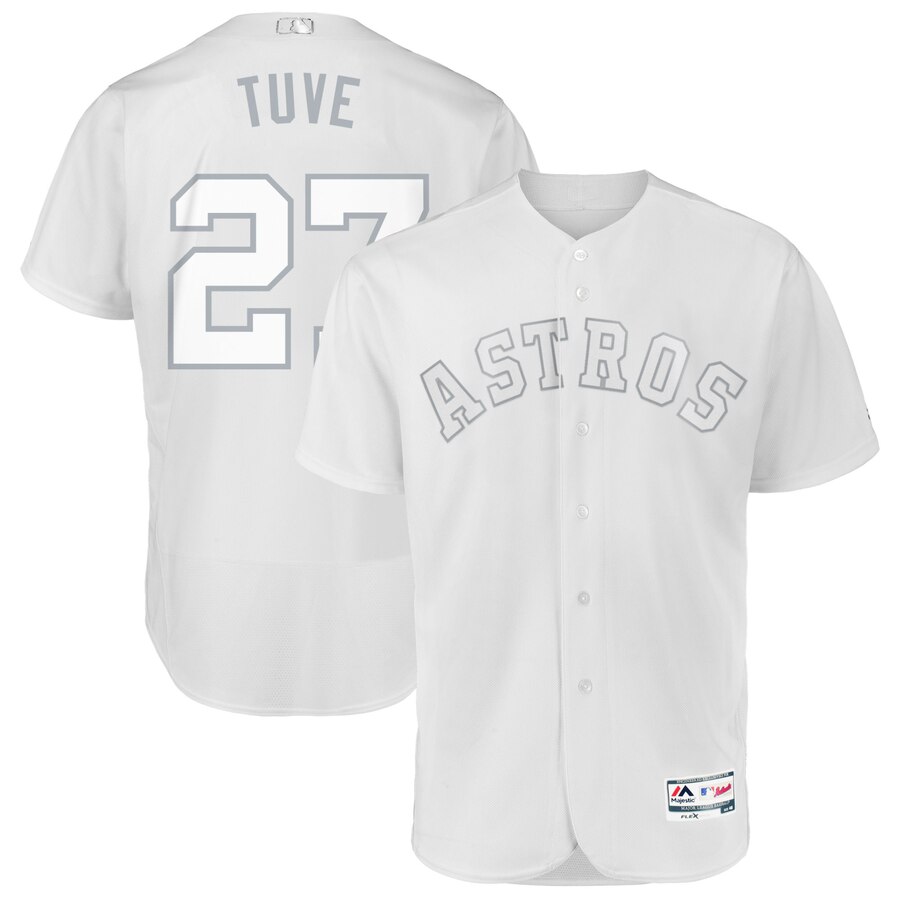 Houston Astros #27 Jose Altuve Tuve Majestic 2019 Players' Weekend Flex Base Authentic Player Jersey White