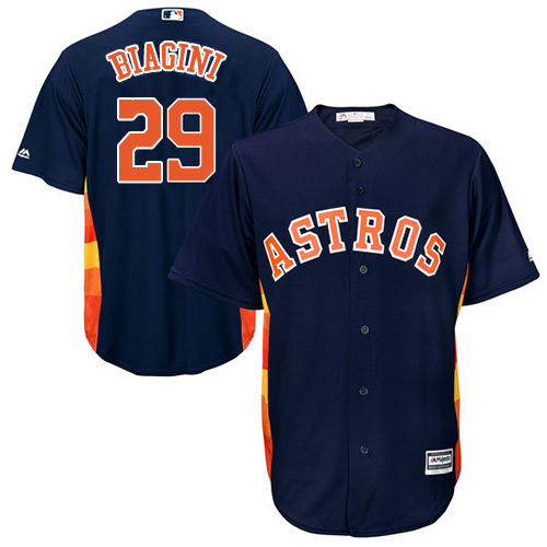 Astros #29 Joe Biagini Navy Blue New Cool Base Stitched MLB Jersey
